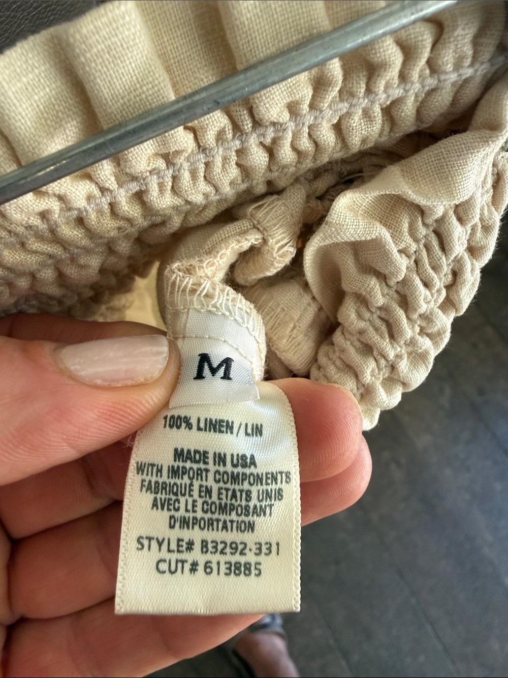 Bella Dahl 100% Linen pants with Elastic Waist/Ankles (/M) - Picture 2 of 5